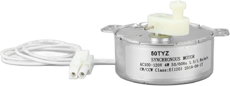 Fockety Egg Tray Turning Motor, Electric Synchron Motor Replacement Egg Turner Motor, Automatic Egg Turning Tray Tool Incubator Accessories for Incubating Chicken, Duck and Quail Egg - Image 1